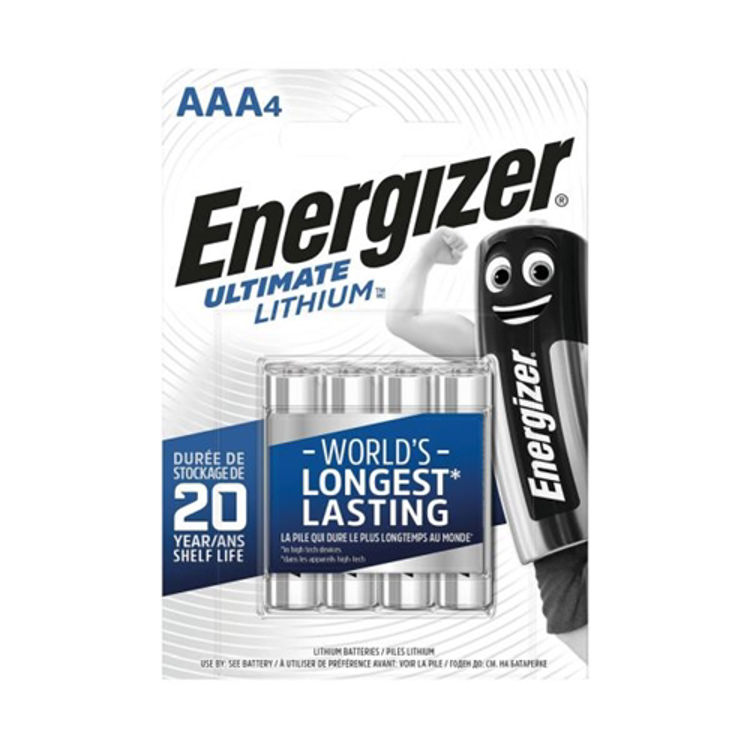 Picture of 3267-Energizer Ultimate AAA Lithium Batteries (Pack of 4)